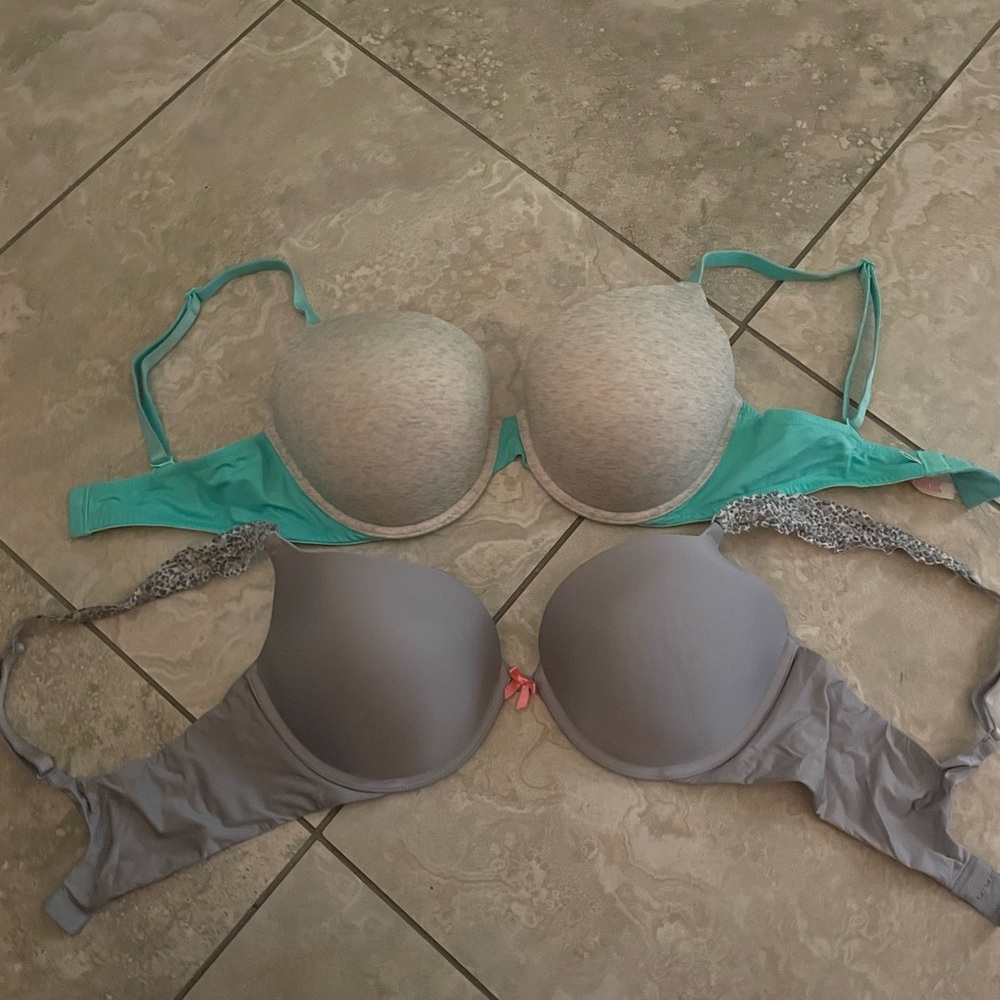 Size 36 D pink push up bra!! Hardly wore